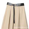 Outono Novo Moda Europeia e Americana Casaco Feminino Elegante com Cinto Capa Saia Midi 1971803
