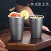 Taza de agua de acero inoxidable retro, taza de bebida fría de una sola capa, taza de jugo antigua, taza de té, taza de boca japonesa, taza de enjuague bucal, taza de cerveza