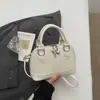 Bolsa Portátil Estilo Coreano con Forma de Concha, Bolso de Moda y Sencillo para Mujer, Nuevo Estilo Primavera 2026, Bolso Cruzado de Hombro Sencillo y Casual para Mujer