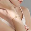 Pulsera de perlas de agua dulce rosadas con cola de pez de nuevo estilo para mujer, pulsera de Gypsophila de verano para la mejor amiga de la niña, pulsera con diseño Sense.