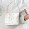 Novo em estoque, entrega instantânea: Laço doce estilo japonês, bolsa de mão de nylon estilo fresco e pastoral para armazenamento externo de meninas