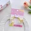 Elástico de Cabelo Infantil Estampa de Frutas de Verão Cabeça Quadrada Elástico Alto Laço Enrolado Elástico Acessórios de Cabelo para Meninas