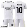 Conjunto de Uniforme de Fútbol Camiseta del Real Madrid Cristiano Ronaldo No. 7 Mbappe Uniforme Deportivo de Competición de Entrenamiento para Casa y Fuera para Hombres, Mujeres y Niños