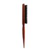 Cepillo de barba para hombre, cepillo de cerdas de madera de loto, cepillo de maquillaje para mujer, peine de tres filas, cepillo de cabeza con aceite de limpieza