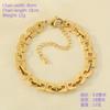 Pulsera Geométrica Minimalista de Acero Inoxidable Hueca con Cara Sonriente de Diseño Nicho para Mujer