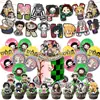 Em Estoque 2025 Demon Slayer Tema Aniversário Decoração Festa Suprimentos Banner Topper de Bolo Conjunto de Balões