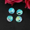 Joias de cristal cor AB furo reto furo horizontal contas soltas coração de pêssego estrela de cinco pontas urso acessórios DIY feitos à mão brincos colar pulseira