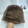 Coreia do Sul alta qualidade angorá vermelho pelúcia pescador chapéu feminino outono e inverno quente proteção auricular bacia chapéu imitação pele balde chapéu