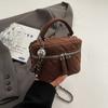 Bolso de Mujer 2024 Nueva Moda Moderna Textious Nicho Bolso Cruzado Ins Esmerilado Portátil Romboidal Cadena Bolso Balde