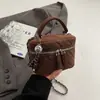 Elegante Xiaomi Home Estilo Coreano de Moda Bolso de Mano tipo Caja Bolso Cruzado Nuevo Otoño 2026 Bolso de Cadena con Cuadros de Diamante Casual para Mujer