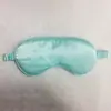 Antifaz de Seda Sintética para Dormir durante la Siesta, Bloqueador de Luz, Transpirable, Antifaz Elástico con Logo Impreso, Antifaz de Seda de Doble Cara al por Mayor