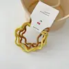 Goma de pelo básica coreana de color caramelo alta elasticidad anillo para el pelo de corazón de niña cuerda para pelo de cabeza ondulada accesorios para el pelo