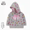 [Al por mayor] Sudadera con capucha corta nueva para primavera y otoño, material de algodón, deportiva, con cremallera, para niños, exportación transfronteriza