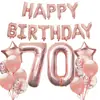Conjunto de Balões Feliz Aniversário Amazon 18,2130 Anos Balão Digital de Filme de Alumínio Conjunto Feliz Aniversário
