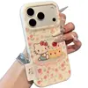 Funda de teléfono con diseño de pastel floral a pantalla completa para Apple 17, 16 Pro Max, a prueba de caídas, 15 Pro, cobertura total y funda protectora para 13/14