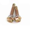Tornillo Hexagonal Exterior con Arandela Integrada, Tornillo de Cola de Milano Galvanizado, Tornillo para Techo de Acero Color, Tornillo Autorroscante M4.8M5.5