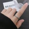 Anel Geométrico Oco Ajustável Estilo Cool de Alta Qualidade para Homens, Simples, Elegante, Fashion, Versátil, Personalizado