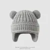 Gorro para bebé para niños, gorro de punto para bebé, gorro de lana, gorro cálido de invierno para niños, gorro con orejeras para niñas, a prueba de viento para otoño e invierno