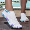 Zapatos de vadeo para exteriores para hombres y mujeres, zapatos para nadar en la playa, zapatos de agua, zapatos para fitness en interiores, zapatos para senderismo, antideslizantes, de secado rápido, blancos