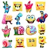 Diapositivas para Zapatos de Jardín de Bob Esponja Charms Dibujos Animados Accesorios Decorativos para Zapatos Zhibixing En Stock Al Por Mayor