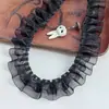 Borde de Encaje Plisado de Gasa de Doble Capa de 4 cm de Ancho Puños para Ropa Lolita Tela para Ropa de Muñeca Juguete Accesorios de Bricolaje