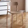 Sillas de plástico engrosadas, sillas de comedor, estilo minimalista moderno, taburetes con respaldo para mesa de comedor, para uso doméstico y comercial, sillas con respaldo de restaurante nórdico