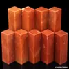 Sello Plano Natural de Piedra Shoushan Sello de Tallado Nombre del Material de la Piedra Sello de Práctica de Caligrafía Material 2x2x7cm