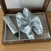 Elástico de Cabelo de Renda Cor Sólida de Cetim Acessório de Cabelo Estilo Coreano Tendência Febre Elástico de Cabelo Atacado Transfronteiriço