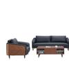 Combinación de Sofá de Oficina y Mesa de Centro Simple Moderno Recepción de Negocios Recepción de Ocio Área de Negociación de Cuero