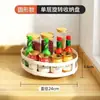 Estante de almacenamiento de cocina giratorio de 360 grados, estante para especias, caja de almacenamiento, estante para frascos de condimentos para aceite, sal, salsa, vinagre
