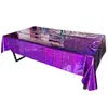 Mantel Decorativo de Fiesta con Diamantes Láser de Amazon Transfronterizo con Mantel Desechable Brillante y Colorido para Uso en Fiestas Impermeables