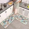 Alfombrillas de Piso para Cocina Doméstica Estilo Americano de Venta Caliente Transfronteriza, Alfombrillas para Pies de Tierra de Diatomeas Absorbentes de Agua y Aceite, Alfombrillas de Piso Resistentes a Manchas, Venta al por Mayor de Fábrica