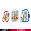 Broca Pagoda de ranura recta, broca dentada, broca helicoidal, adecuada para carpintería, escariador de apertura, vástago hexagonal, broca escalonada con revestimiento de titanio