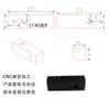 Conector de Fileira de Alumínio de Quatro Furos M4/M3 Peça de Conexão de Ponte de Junta Móvel Adaptador de Tira Retangular de Alumínio Bloco de Fixação de Elo Fábrica 1