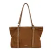 Bolso de mano retro de lunares estilo coreano para mujer, nueva colección otoño 2026, gran capacidad, adecuado para ir al trabajo y uso diario, se puede llevar debajo del brazo