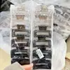 Atacado Transfronteiriço Presilha de Cabelo de PC com Fita Quadrada, Estilo Básico Simples e Elegante, Pinça de Cabelo Grande para Penteados Presos