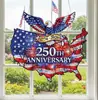 Transfronterizo Nuevo Producto Acrílico 250 Aniversario de la Fundación de los Estados Unidos Vitral Decoración Colgante Colgante Retro