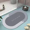 Alfombrilla de baño con tecnología de tela, absorbente, antideslizante, de secado rápido, de goma, venta al por mayor