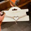 Pulsera de Corazón con Lazo de Circonita Estilo Coreano, Dulce y Elegante, Exquisita y Versátil, Joyería de Lujo Ligero y de Alta Gama