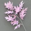 Flor de Sala de Bodas Morada Peonía Crisantemo Hortensia Flor de Cerezo que Cae Nieve Rosa Eucalipto Materiales de Flores