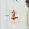 Bestseller transfronterizo: Ángel de resina pintado estilo vintage, adorno de niña retro, decoración colgante para árbol de Navidad, decoración para escaparate, regalo pequeño