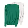 Conjunto de dos piezas Otoño e Invierno Suéter Pulóver para Mujer Cuello Redondo Tejido de Punto Holgado Color Sólido Manga Larga Talla Grande Capa Base Versátil