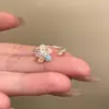 Anillo Sencillo Estilo Minimalista para Mujer, No se Desvanece, Abierto, Ajustable para Dedo Índice, Apilable, Versátil, de Nicho, Nuevo Producto de Alta Gama