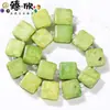 Várias opções disponíveis: Pedra de Jade Quadrada Ranhurada Contas Soltas de 10mm, Aproximadamente 16-17 Peças, Acessórios para Joias DIY, Atacado de Fábrica