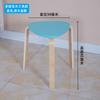 Diseño de Taburete Apilable para Uso Doméstico, Sillas de Mesa de Comedor de Madera Maciza, Taburetes Apilables de Madera Maciza al por Mayor