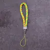 Lanyard para teléfono móvil al por mayor de fábrica, cordón para llavero de cámara de cuero PU, cuerda de muñeca para teléfono móvil de pareja, cuerda tejida de cuero