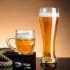 Vaso de Cerveza Engrosado con Asa Vaso para Beber de Vidrio de Alta Calidad Comercial 0.5L Vaso para Cerveza de Barril Vaso con Asa de Gran Capacidad para el Hogar