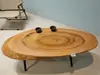 Mesa de té de madera de alcanfor estilo wabi-sabi, mesa de té japonesa de tatami, mesa pequeña para balcón, mesa de té de madera maciza natural, mesa para ventanal