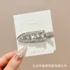 Grampo Lateral de Flor com Estampa de Leopardo para Mulheres 2025 Novo Clipe de Franja de Alta Qualidade para Cabelos Quebrados Clipe Lateral de Uma Linha Acessório de Cabelo