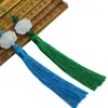 Pingente de Carro com Borla de Lótus Branco de Jade Dupla Face Acessórios de Estilo Antigo para Ventilador Hanfu Pingente de Fantasia Joias